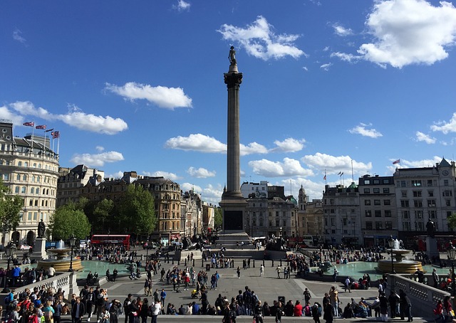A Trafalgar Square, hatalmas tér