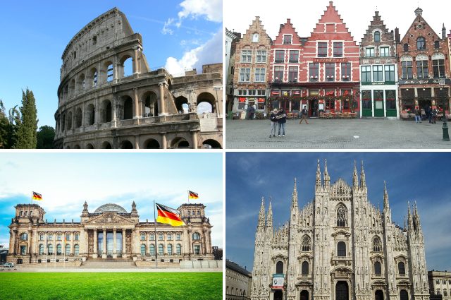 Berlin, Róma, Milánó, Gent utazás