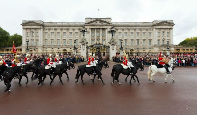 A Buckingham palota London egyik legkedveltebb látnivalója