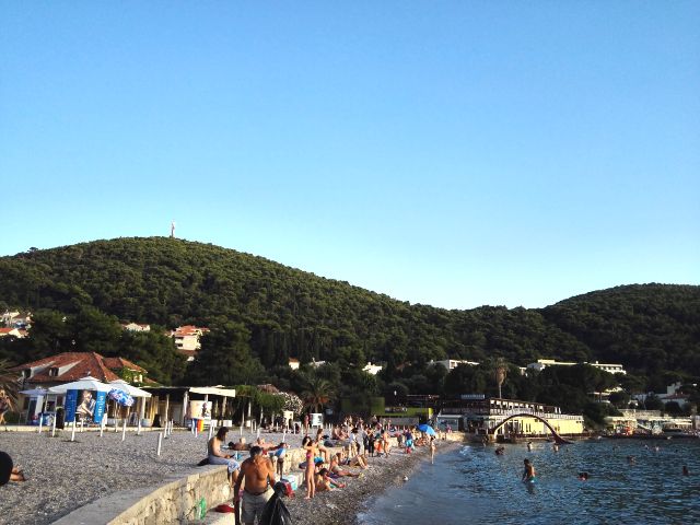Lapad strand Dubrovnikban