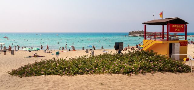 A híres Nissi beach