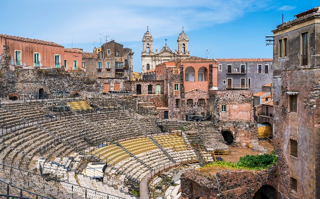 Catania, római színház